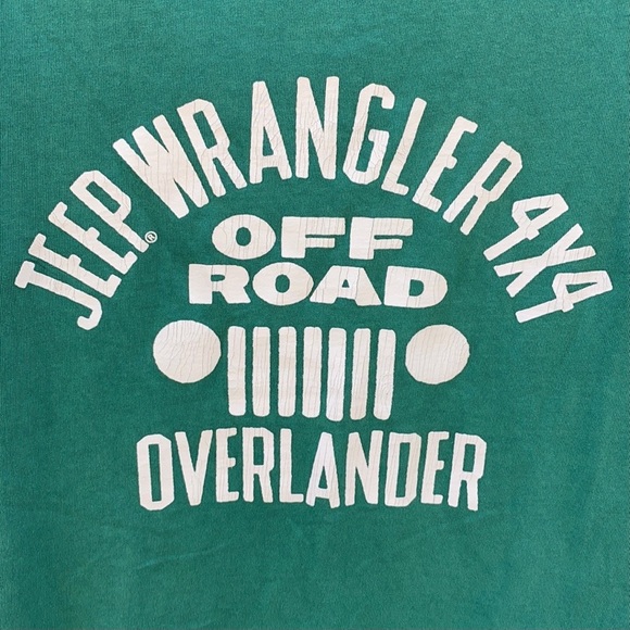 Lucky Brand mens size medium Jeep Wrangler hunter green short sleeve tee - Picture 4 of 8